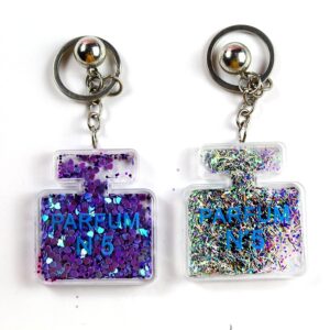Custom Acrylic Keychain Wholesale with MOQ 100 custom logo and retail packaging options