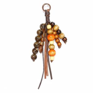 Custom Beaded Bag Charm Wholesale with MOQ 100 custom logo and retail packaging options