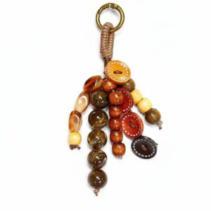 Custom Beaded Bag Charm Wholesale with MOQ 100 custom logo and retail packaging options