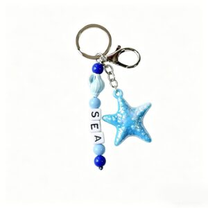 Custom Beaded Keychain Wholesale with MOQ 100 custom logo and retail packaging options