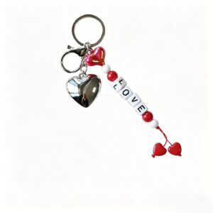 Custom Beaded Keychain Wholesale with MOQ 100 custom logo and retail packaging options