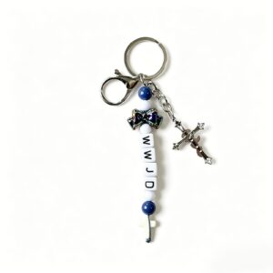 Custom Beaded Keychain Wholesale with MOQ 100 custom logo and retail packaging options