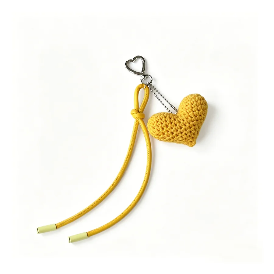 Custom Handwoven & Crochet Charms material option for custom accessory manufacturing.