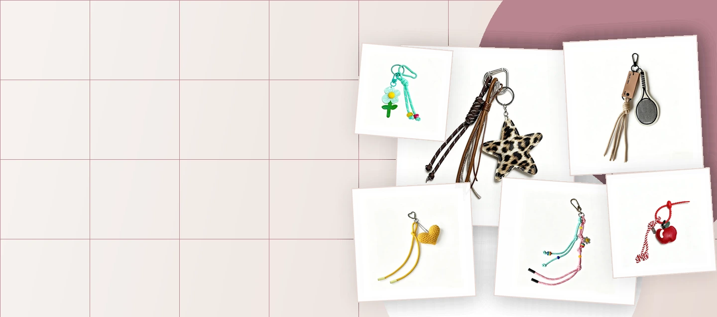 Custom phone straps bag charms and wearable accessories for brand programs