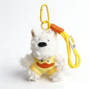 Custom Plush Keychain Wholesale with MOQ 100 custom logo and retail packaging options