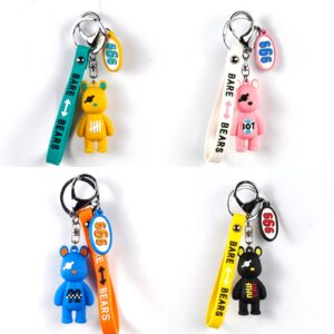 Custom PVC Keychain Wholesale with MOQ 100 custom logo and retail packaging options
