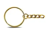 Split Ring with Short Chain option for Custom Beaded Phone Charms