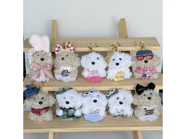 Plush bag charms wholesale for retail bag ornament collections