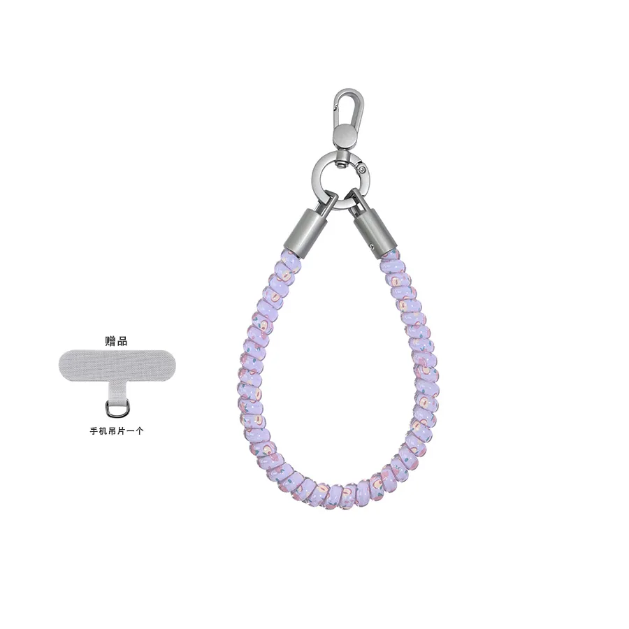 Rope phone wrist strap with phone patch connector