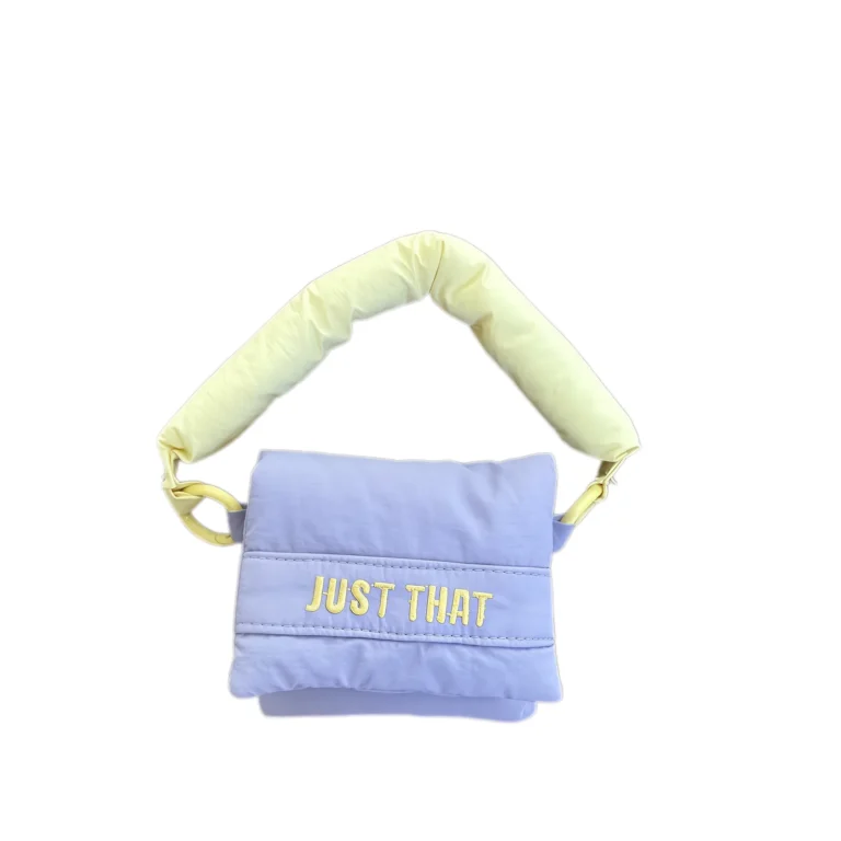 Lavender padded mini shoulder pouch