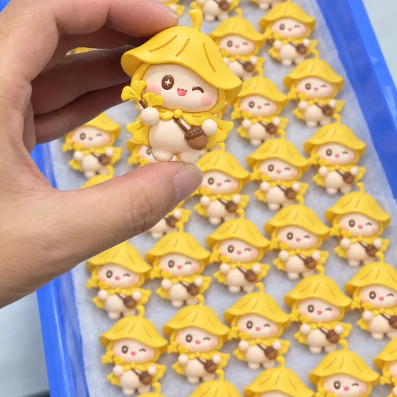 Bulk PVC bag charm quality control and packing inspection